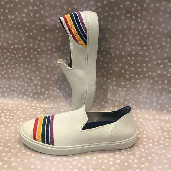 ROTHY’s Women’s Pride San Francisco Rainbow Slip On Sneaker Size 8.5 - Picture 7 of 10